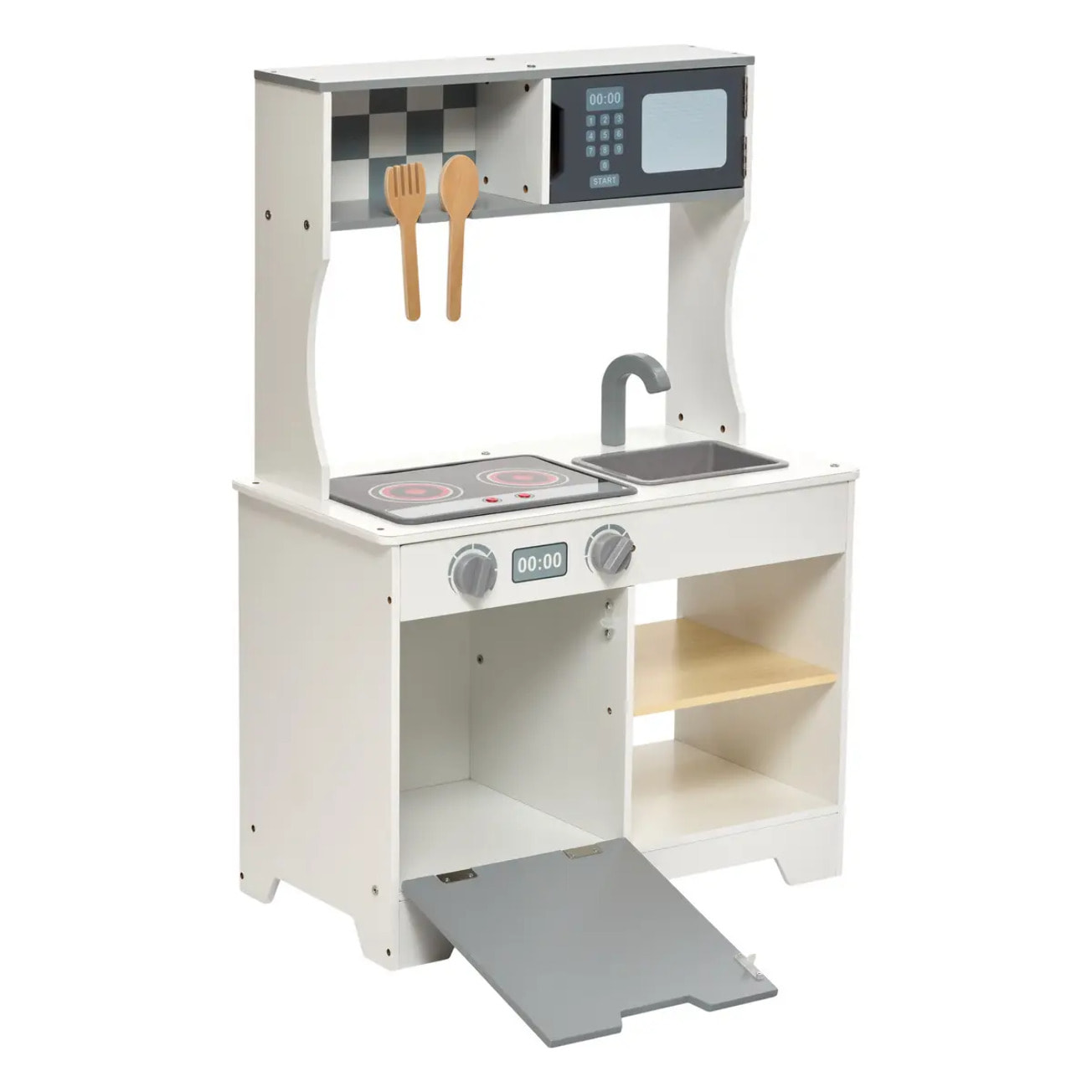 Jeu en bois cuisine et accessoires Oren 57x80cm blanc