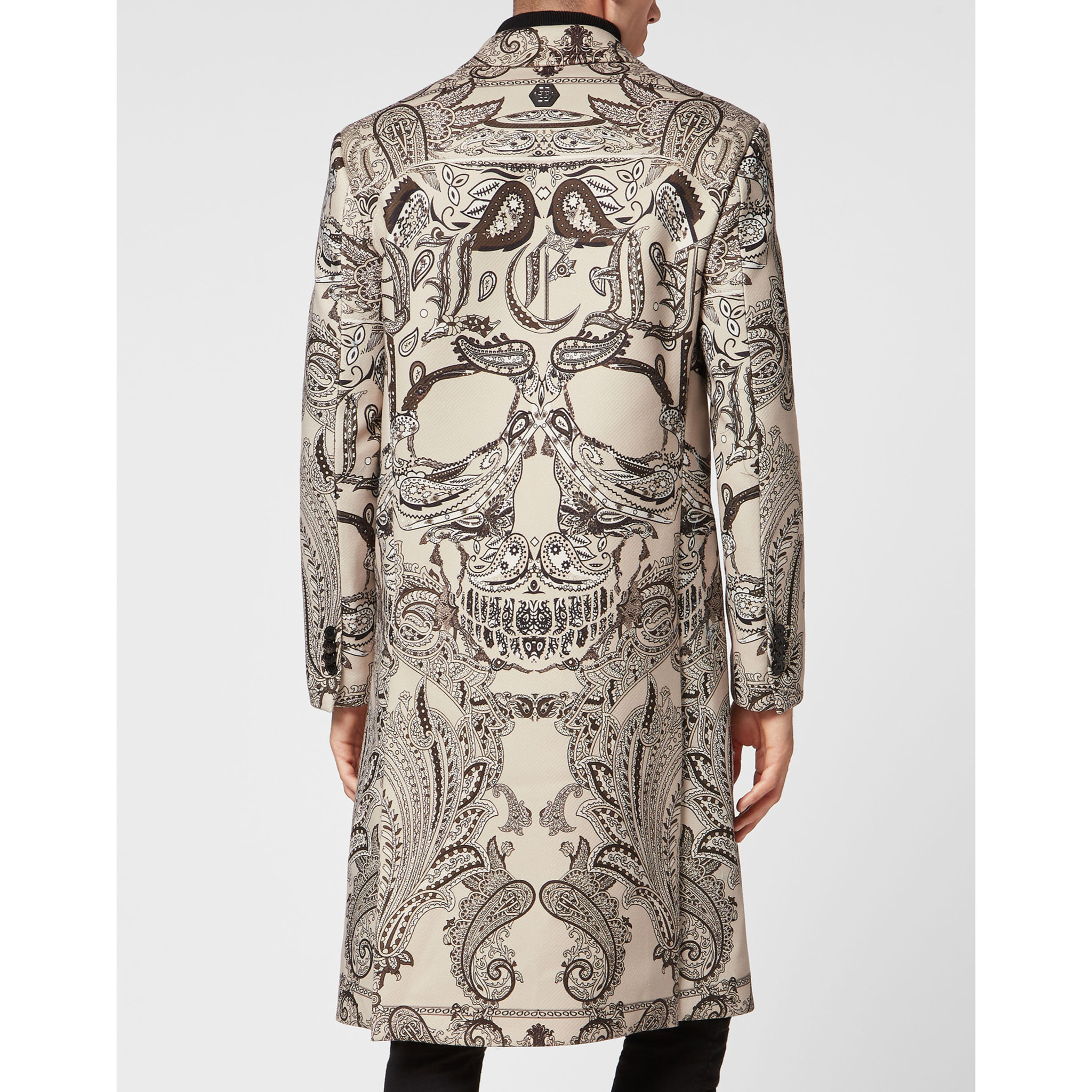 PHILIPP PLEIN COAT LONG PAISLEY