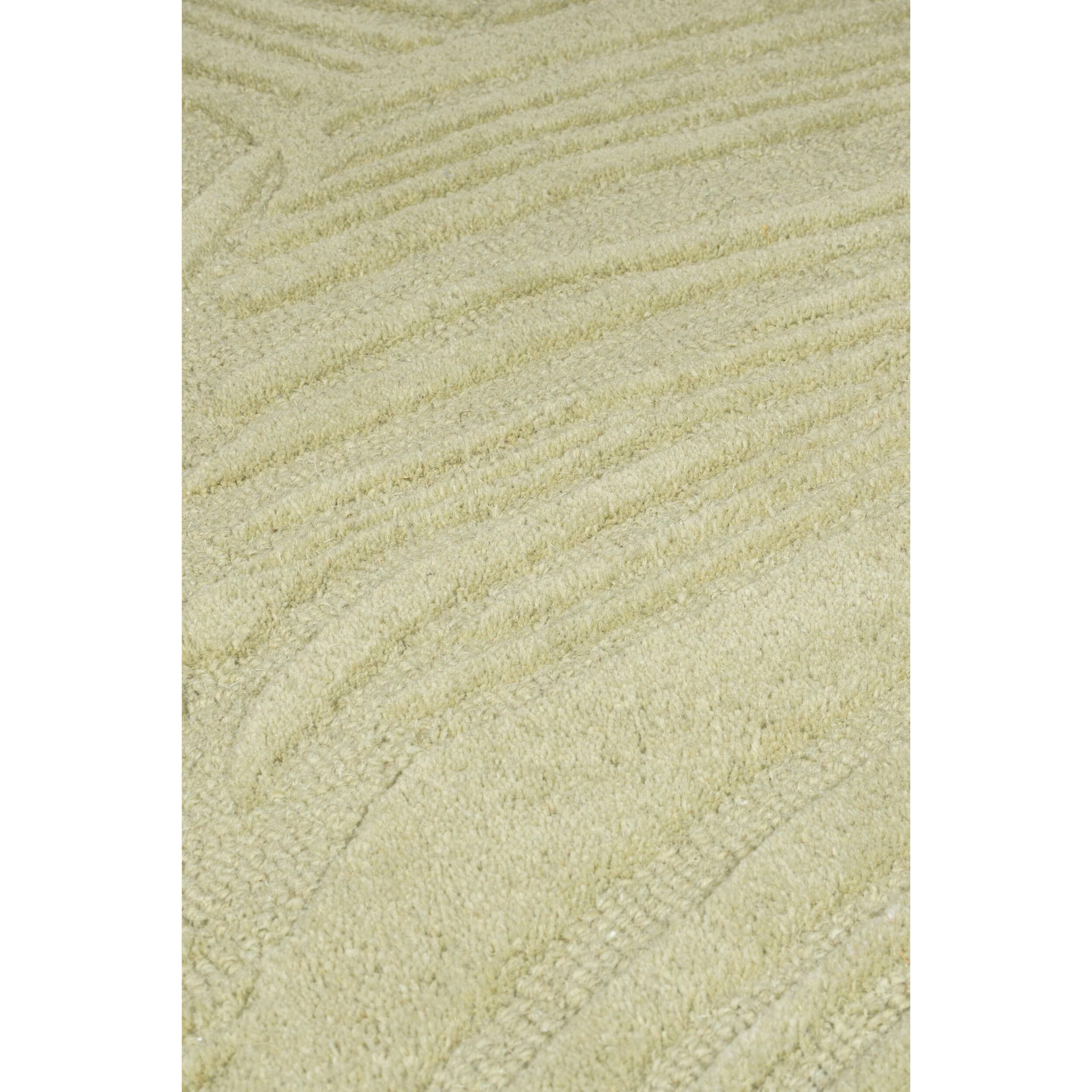 Tapis en laine de couloir FEUILLAGE Sauge