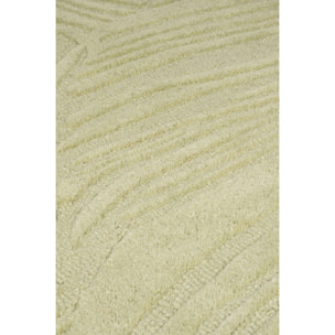 Tapis en laine de couloir FEUILLAGE Sauge