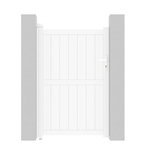 Portillon aluminium "Lola" - 101.2 x 155.9 cm - Blanc