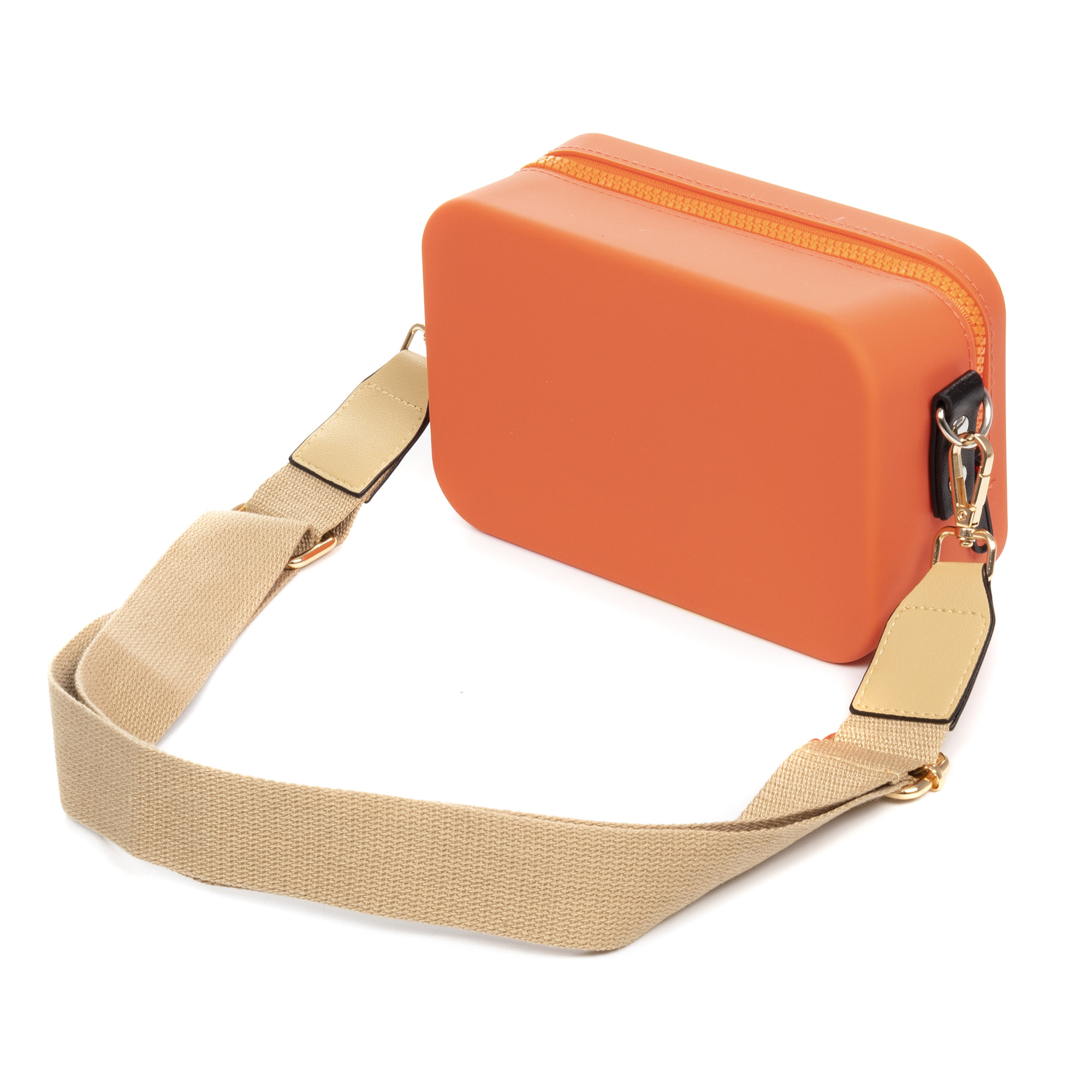 Villasanta bolso bandolera rectangular de silicona, con correa diseño intercambiable.