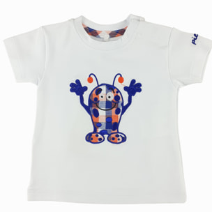 T-SHIRT JERSEY BIANCA MOSTRO