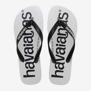 Infradito Havaianas Havaianas Top Logomania Black Bianco