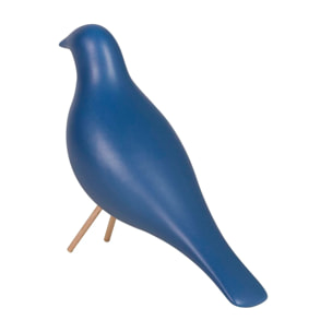 Pajaro Ceramica Azul 24x10x20 Cm