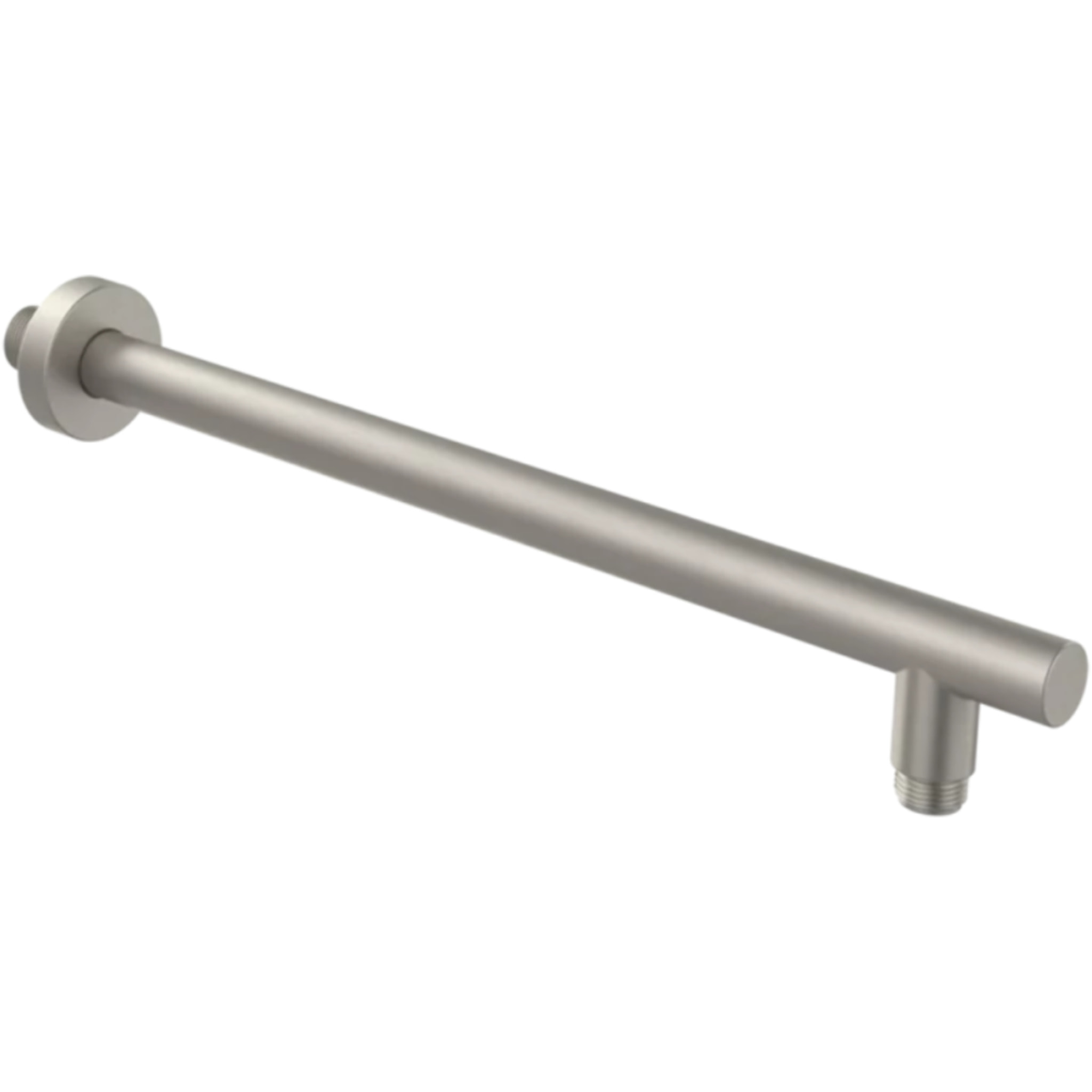 Bras mural pour douche de tête Universal Showers rond nickel brossé