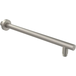 Bras mural pour douche de tête Universal Showers rond nickel brossé