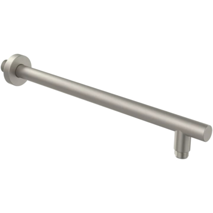 Bras mural pour douche de tête Universal Showers rond nickel brossé