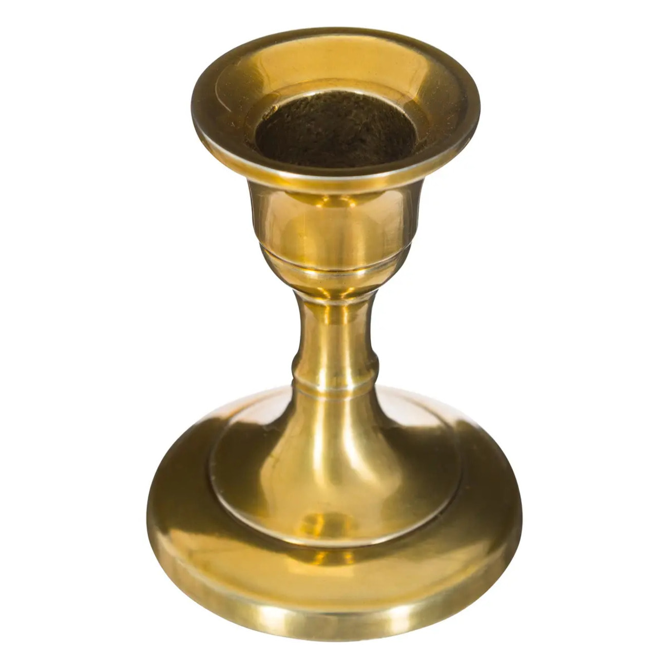Bougeoir métal doré H7,5cm