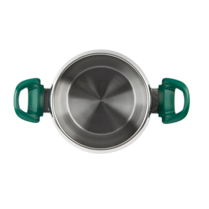 Pentola a Pressione 5 Litri Excelsa- Cook Color, Acciaio Argento