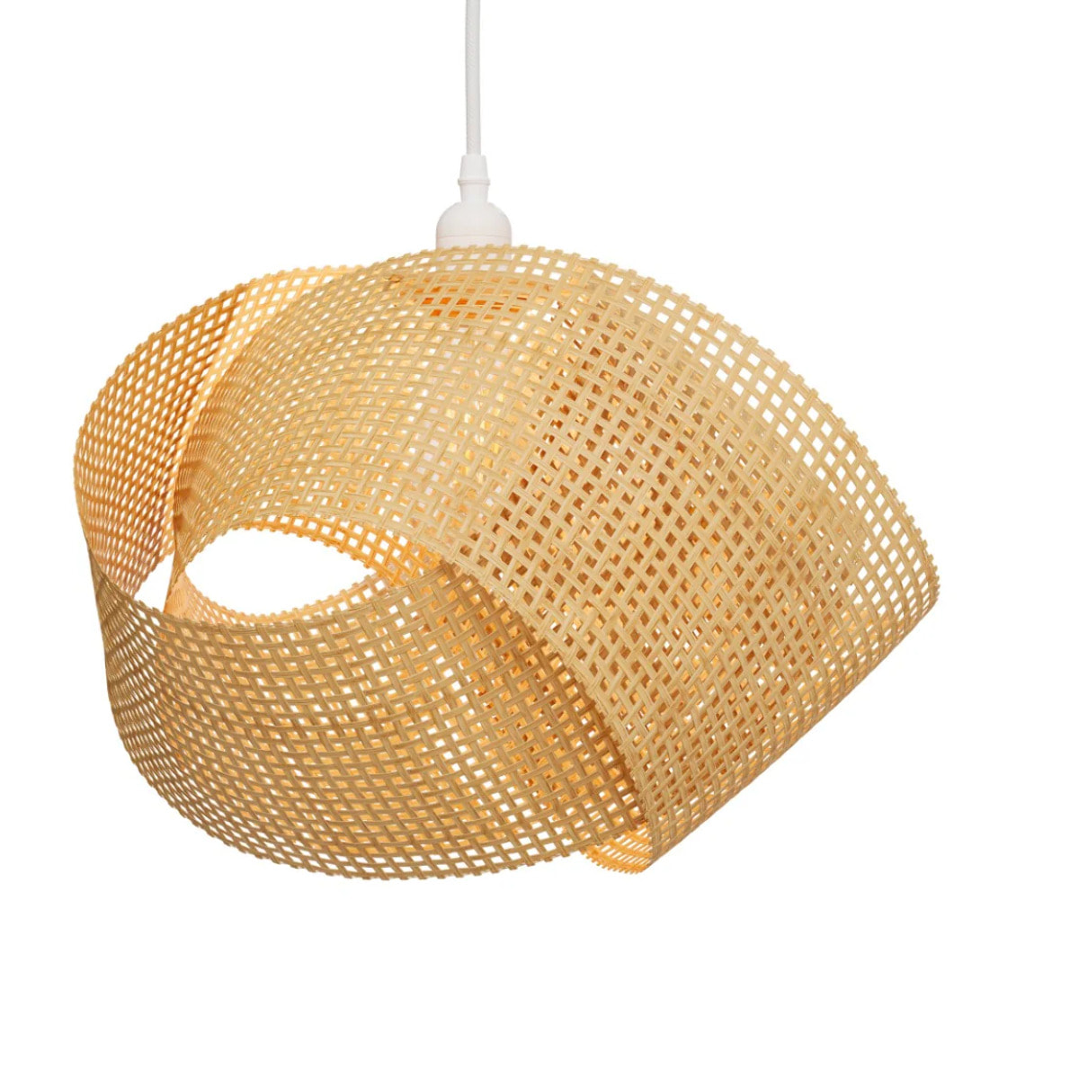 Suspension en bambou naturel et métal D40 cm - Orta