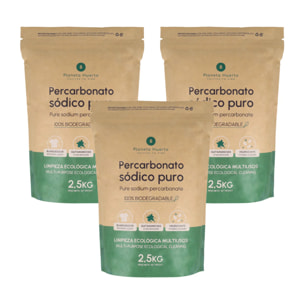 Pack 3x Percarbonato sódico Planeta Huerto 2,5 kg