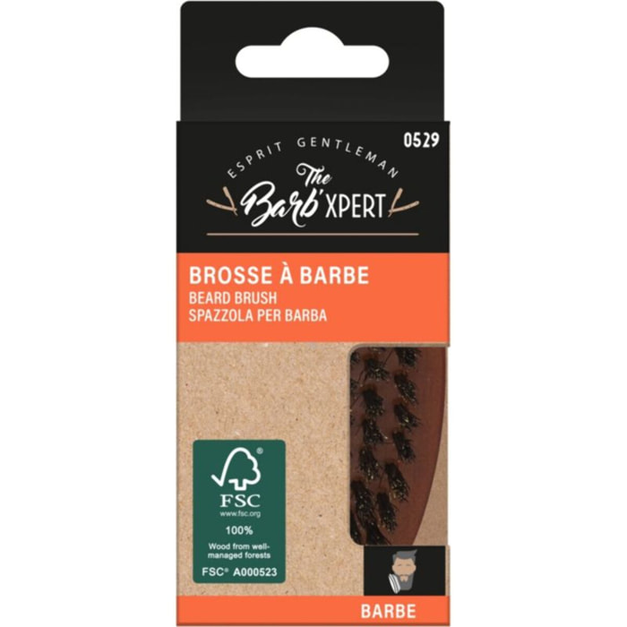 Brosse à barbe BARB EXPERT au bois FSC
