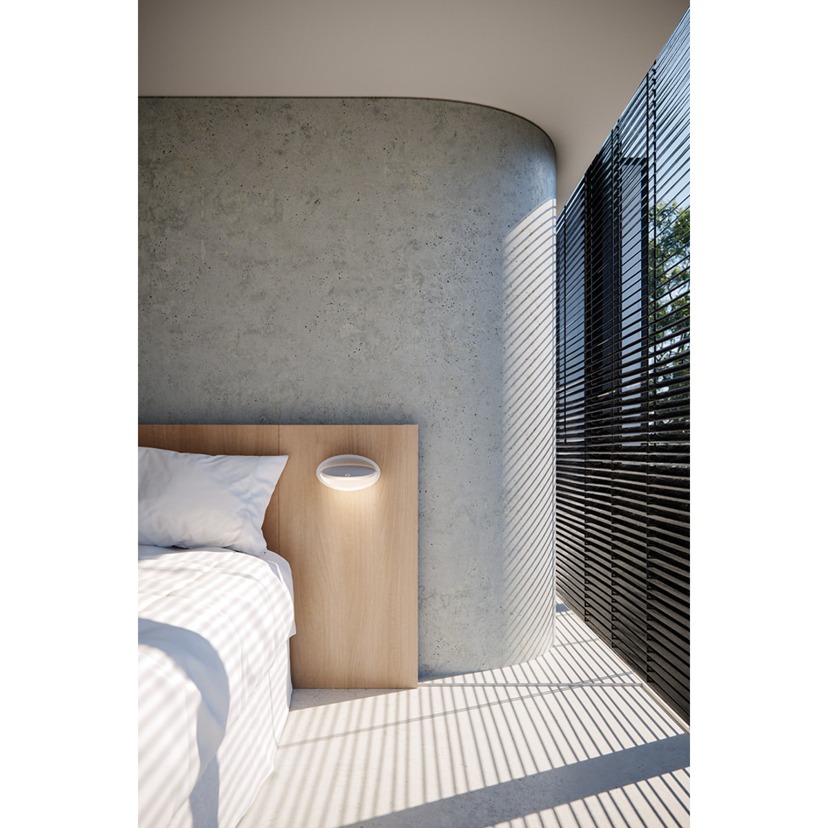LEDS C4 Ely Recessed aplique interior empotrado de pared con luz led blanco calido 3000K 485lm en color blanco