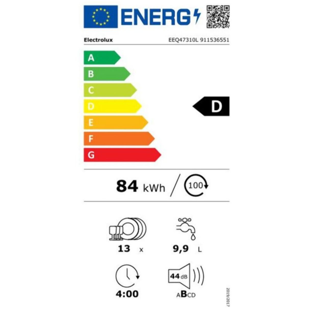 Lave vaisselle encastrable ELECTROLUX EEQ47310L AirDry