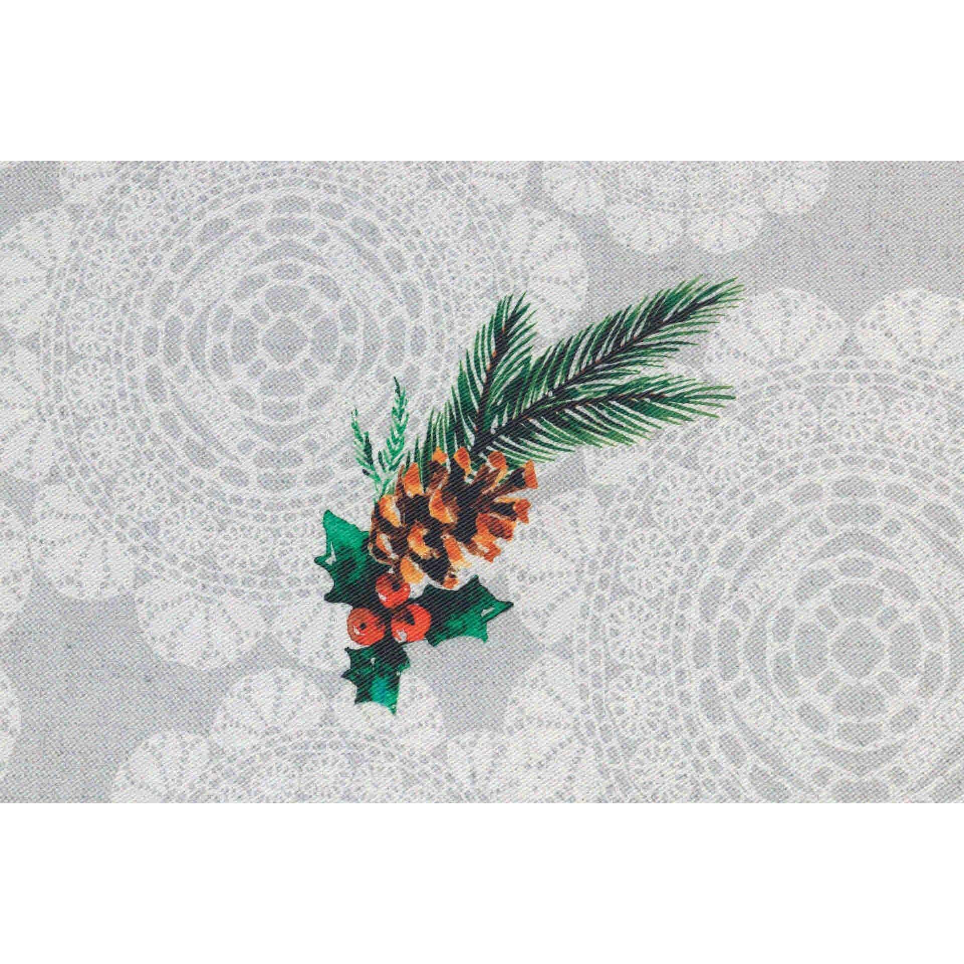 Mantel Antimanchas Coronas Navidad 145x180 Cm