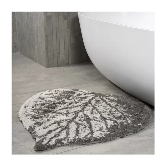 Tapis de bain Conton TRACE 70x78cm Taupe Elements by Spirella