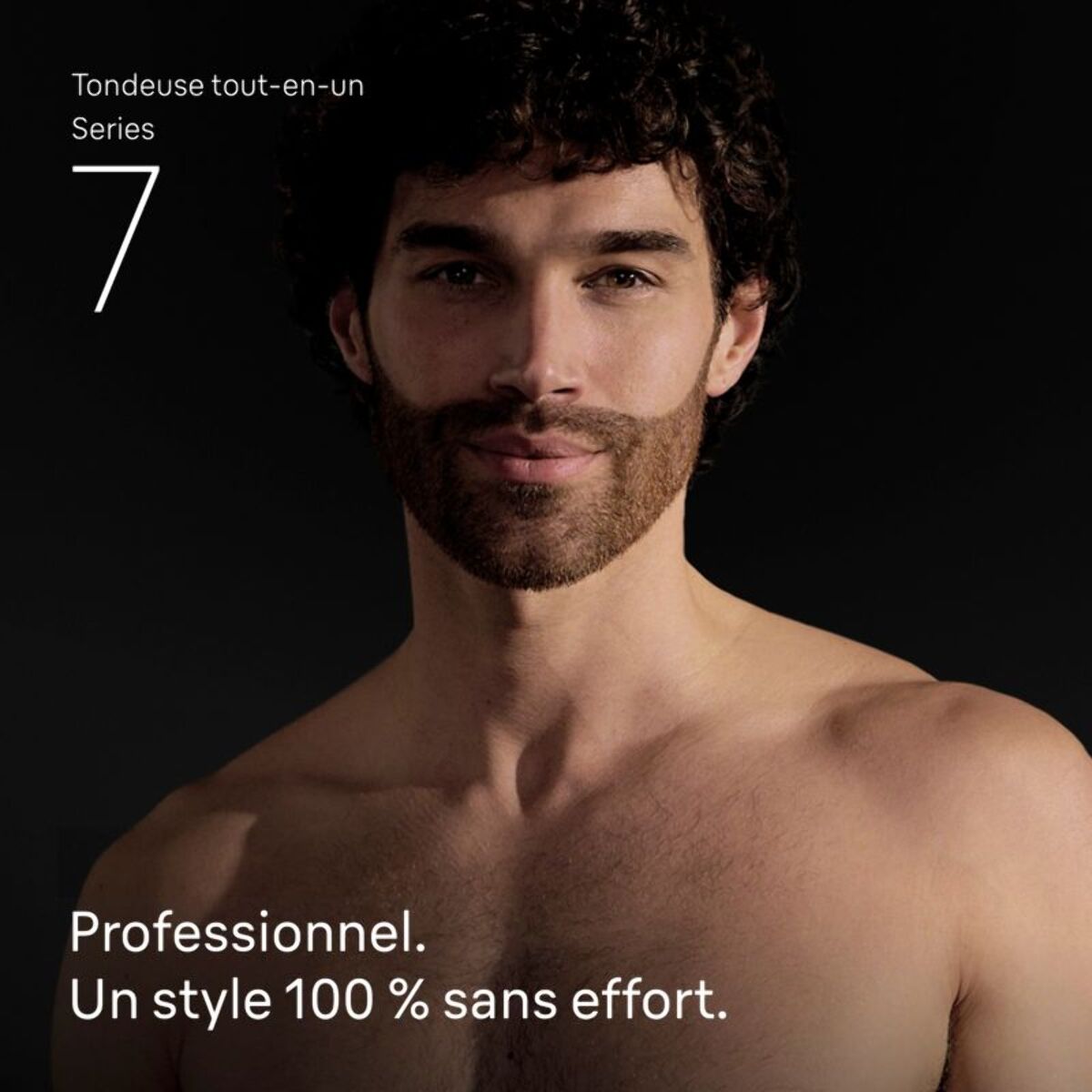 Tondeuse multi usages BRAUN AIO7560, 14 hauteurs de coupe, précision 0,5 mm, autonomie 120 mn