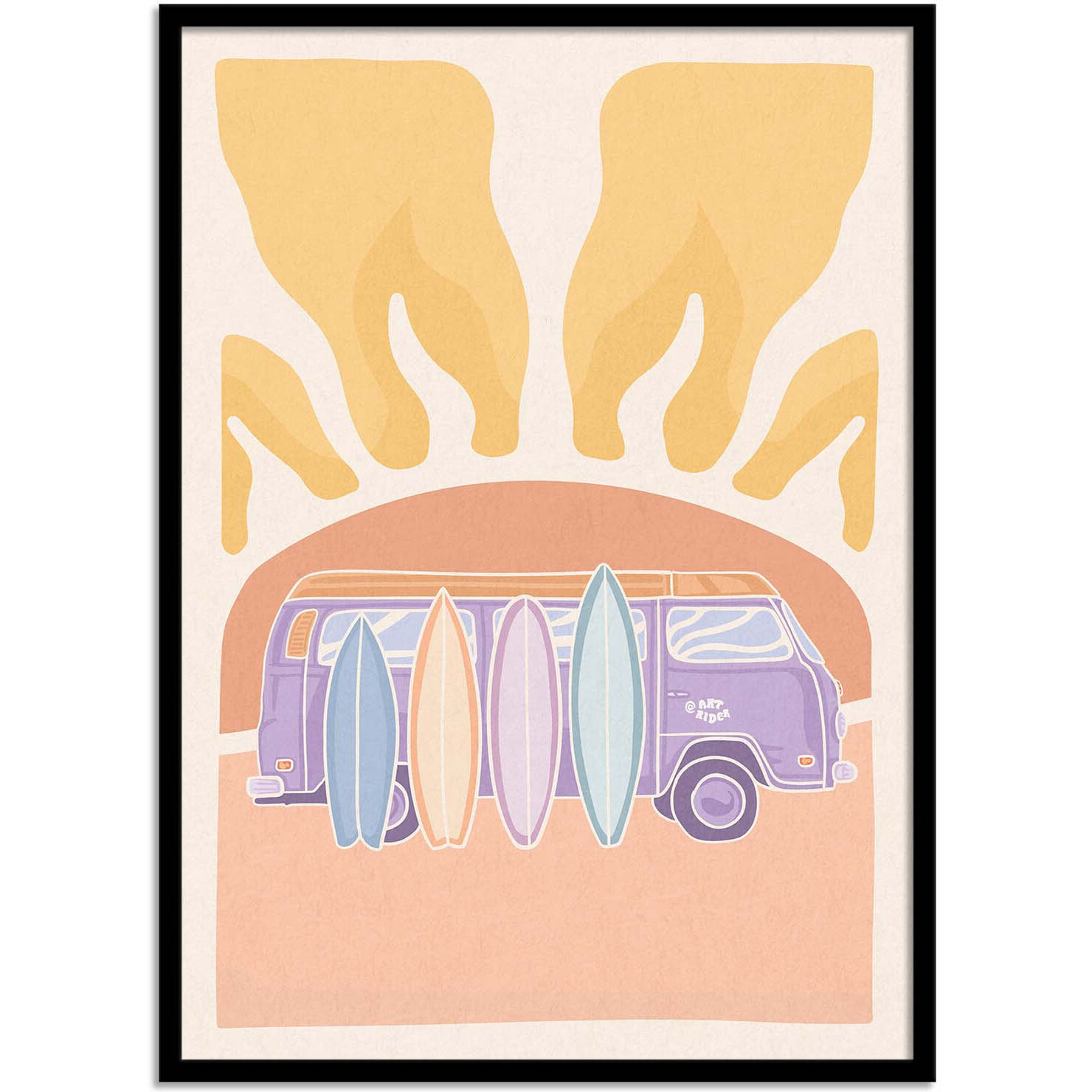 Affiche - Van and sunset - Art Rider