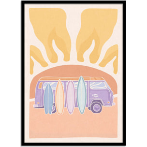 Affiche - Van and sunset - Art Rider