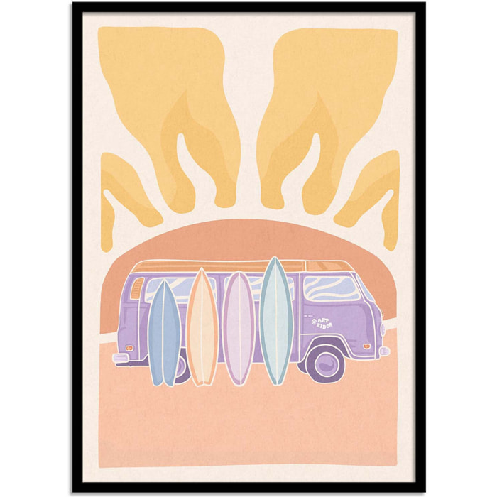 Affiche - Van and sunset - Art Rider
