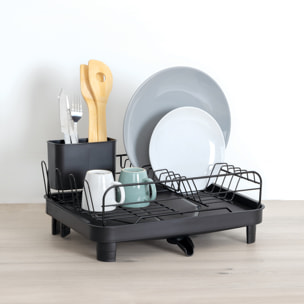 Égouttoir "Boîtes relief 2 - Black edition" extensible