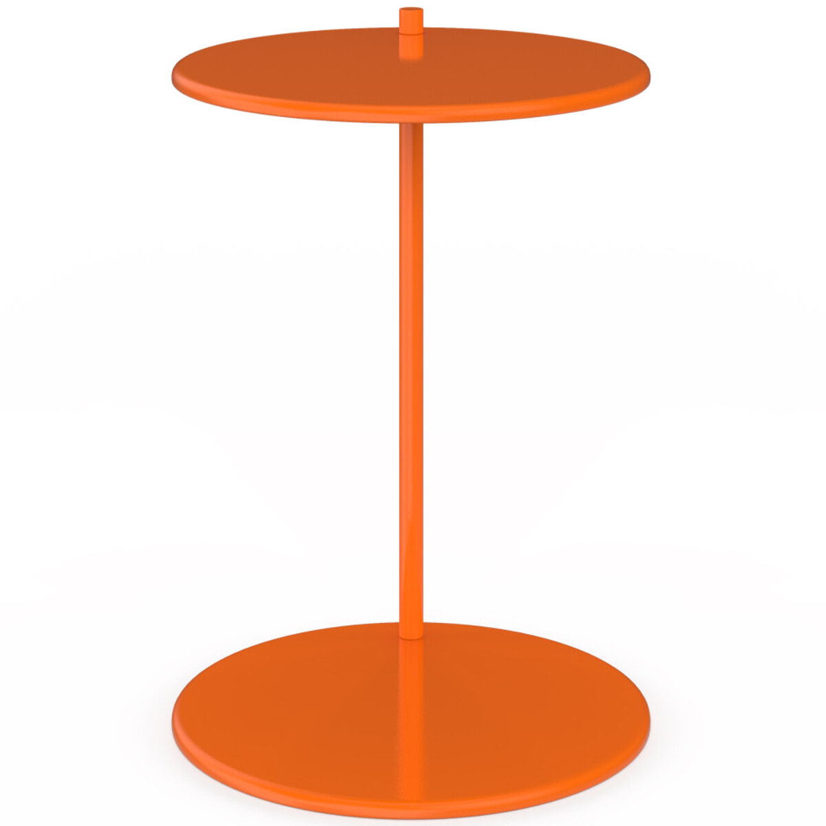 Tables d'appoint Léante métal orange - lot de 2