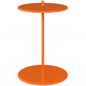 Tables d'appoint Léante métal orange - lot de 2