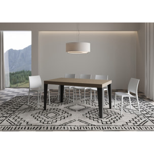 Mesa extensible 90x160/264 cm Flame gris paloma patas antracita