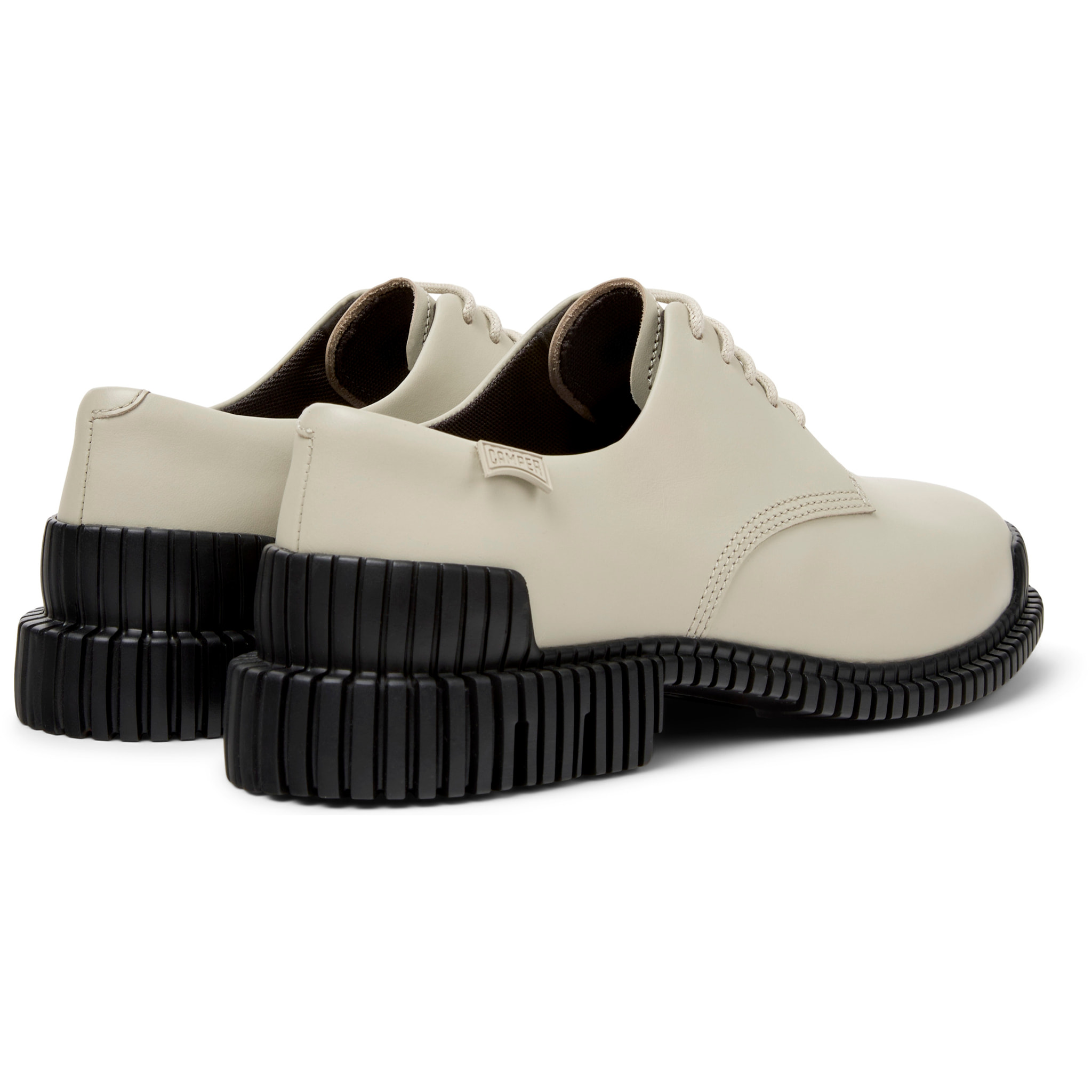 Scarpe stringate - CAMPER Pix - Beige - Pelle liscia