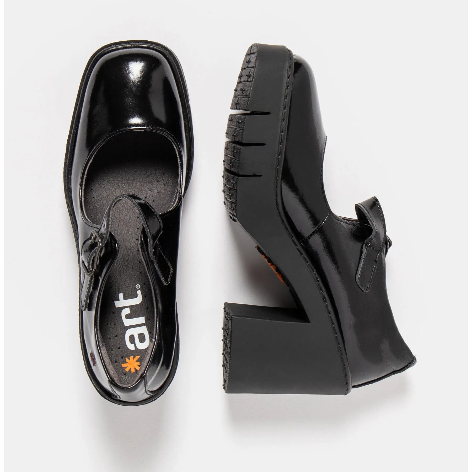 Zapatos 1984 NAPPA SHINNY BLACK/BERNA color Black