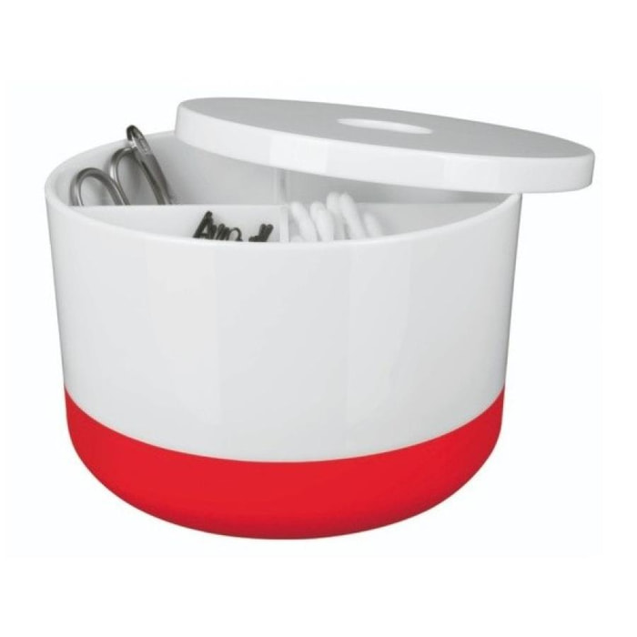 Boite de rangement Multi-box PS MOJI Blanc & Rouge Spirella