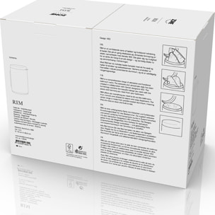 Poubelle de toilettes murale Rim