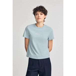 Camiseta Diamond azul claro con print foil Polo Club