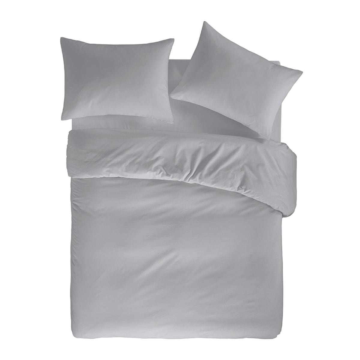 Housse de couette PURE en coton percale - gris - vendue seule