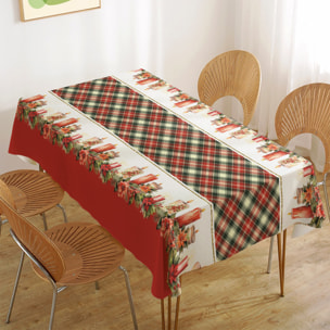 CASSESE HOME Tovaglia No Stiro Breccia Natale In Poliestere Made In Italy_Dec.S