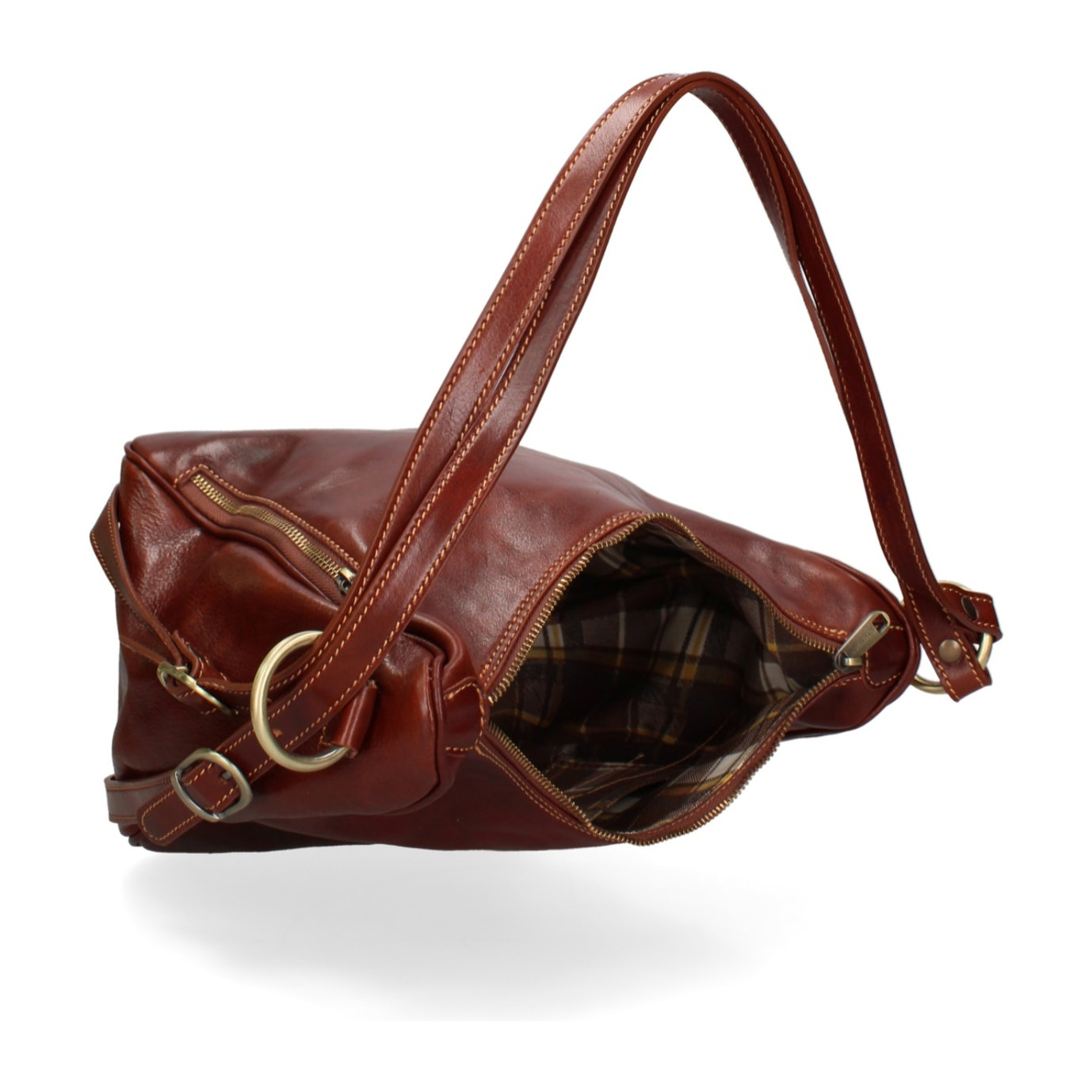 Borsa a spalla da donna - Modello False - Vera pelle - 31.0 x 28.0 x 20.0 cm