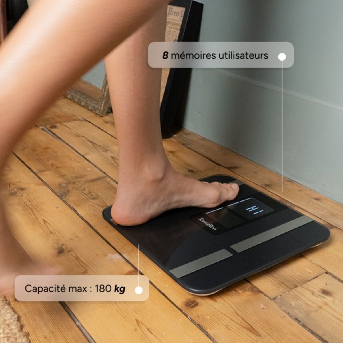 Pèse personne impédancemètre TERRAILLON Body Color Connect