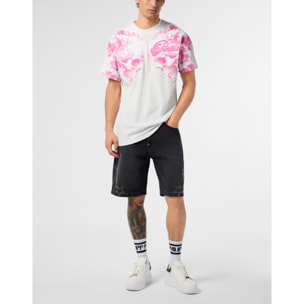 PHILIPP PLEIN Camiseta de cuello redondo y manga corta SKULL