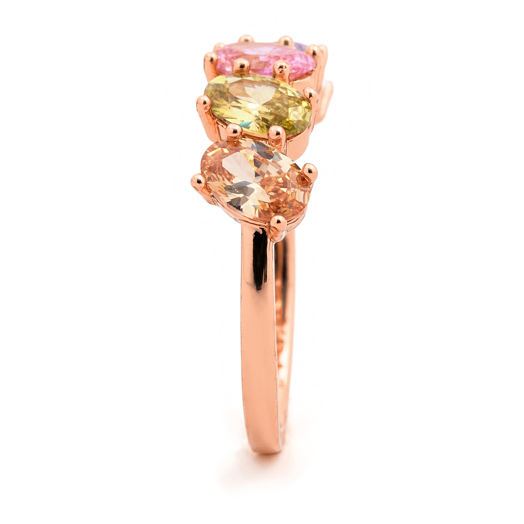 Anillo Sionvil acabado oro rosa 18k