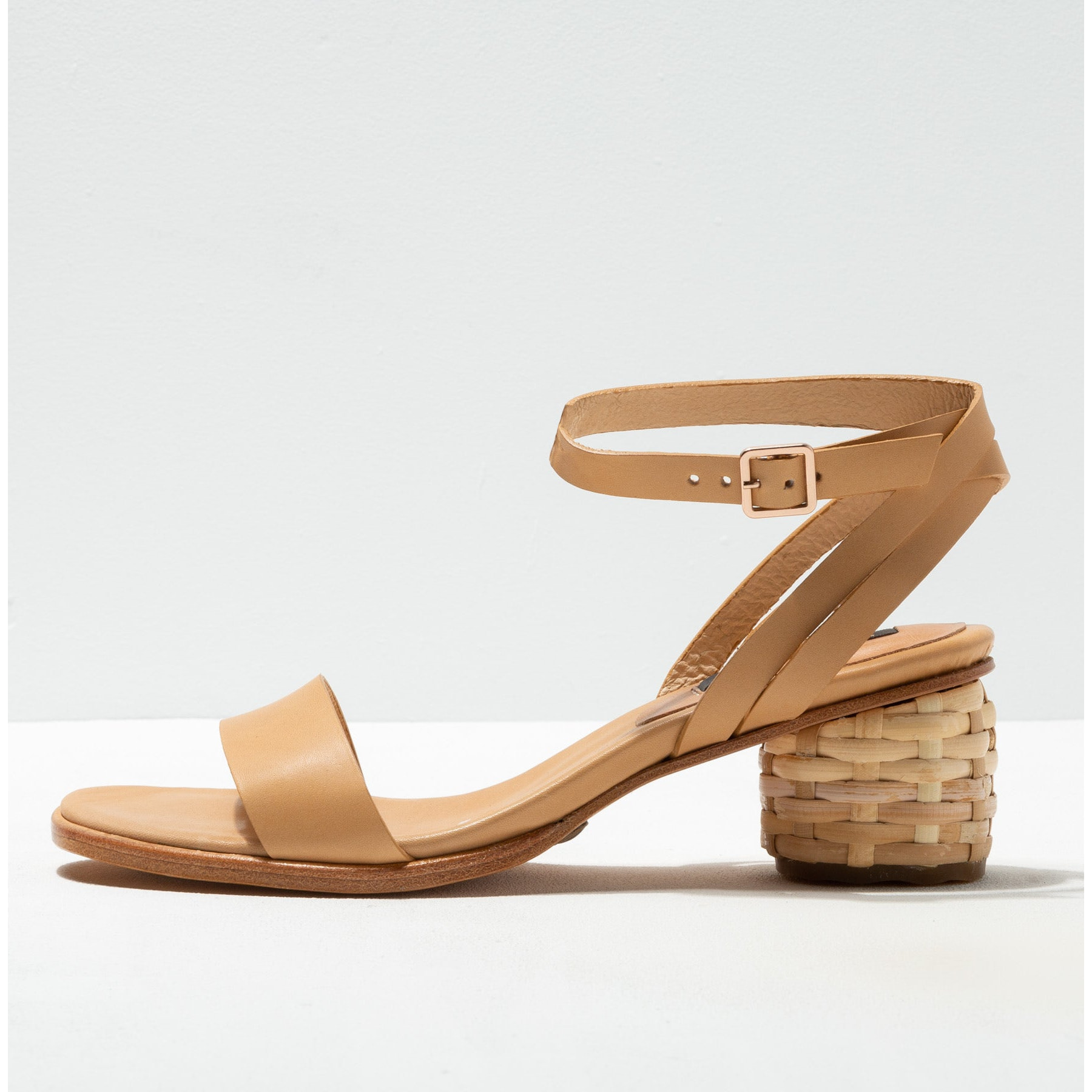 Sandalias con tacón S3300 RESTORED SKIN WOOD /MALVASIA color Wood