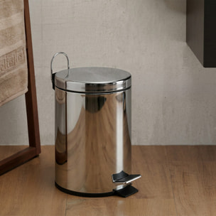 Poubelle à pédale Inox 5L Miroir MSV