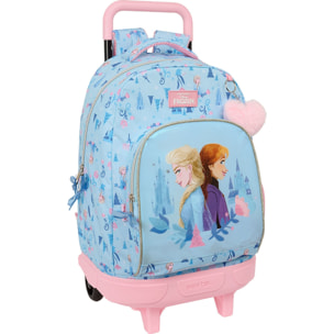 Mochila gde. c/ruedas compact extraible frozen "ice magic"