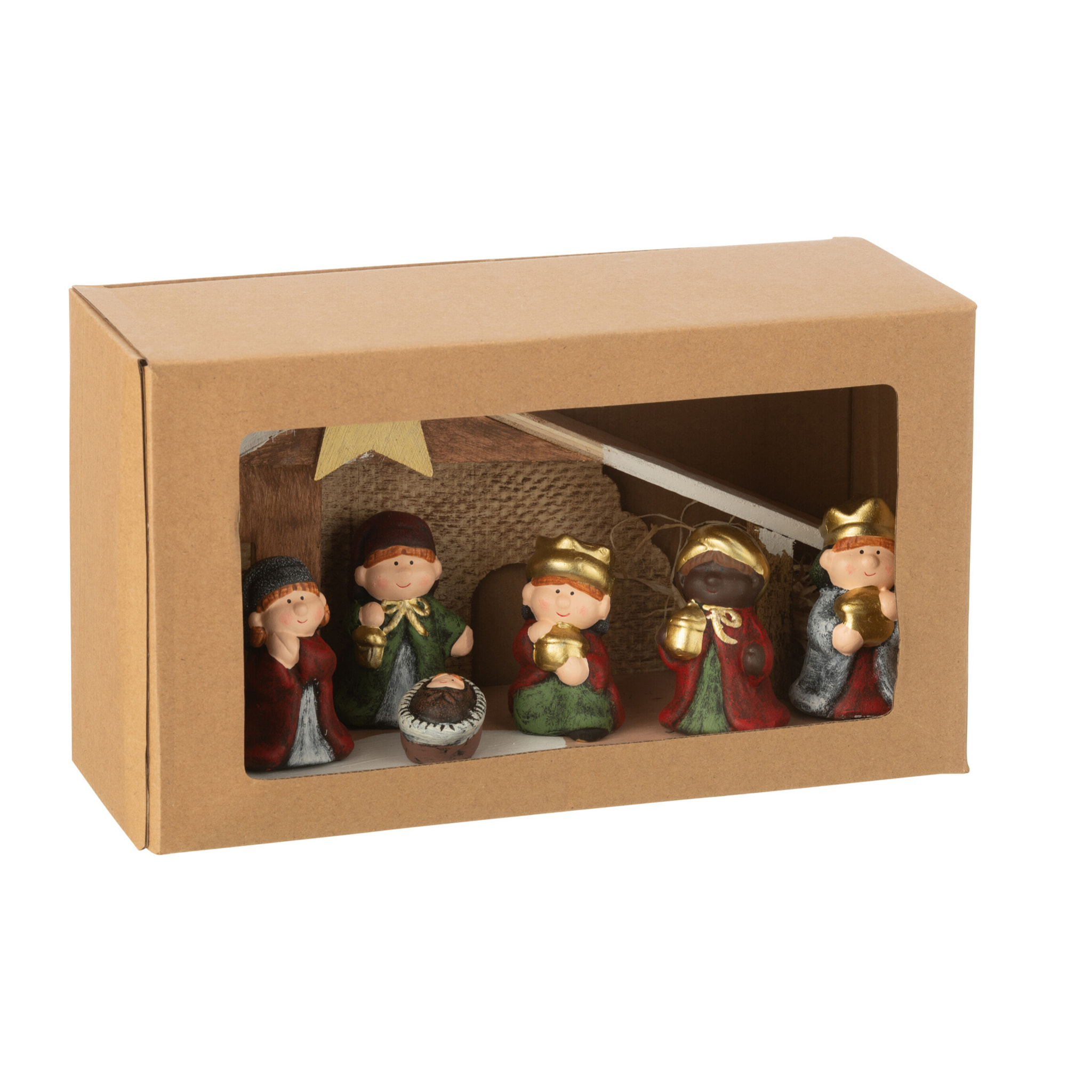 J-Line décoraton crèche - porcelaine - mix - large - LED