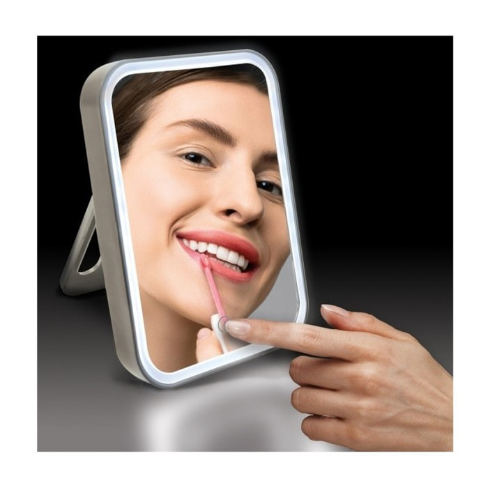 Miroir Lumineux à Led ANIA Taupe mat MSV