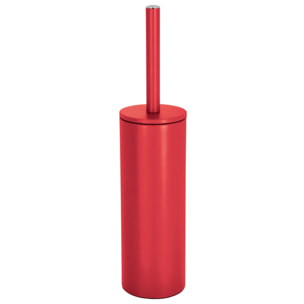 Set Poubelle à  pédale 5L & Brosse Wc AKIRA Rouge mat Spirella