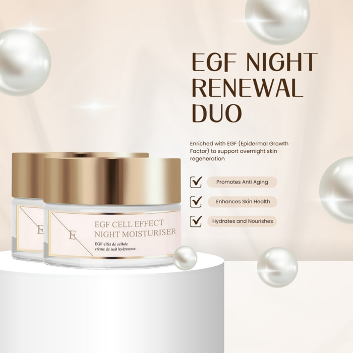 Dúo de crema nocturna EGF