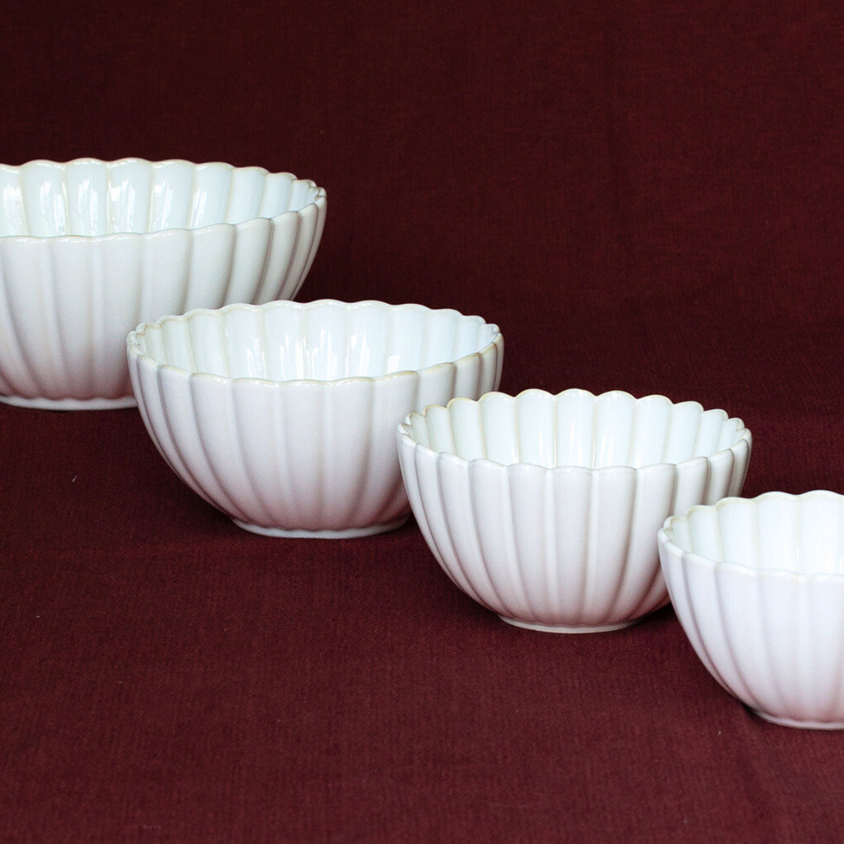 Saladier en porcelaine, Coquillage