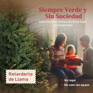 Árbol de Navidad Artificial 150 cm, Árbol de Navidad con 1186 Ramas Densas, Soporte Metálico Plegable, Fácil Montaje, para Salón, Interior, Verde
