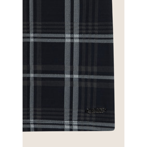 Canotta da donna in tessuto tartan elasticizzato